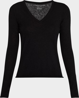 Majestic Filatures Machine Washable Cashmere V-Neck Pullover