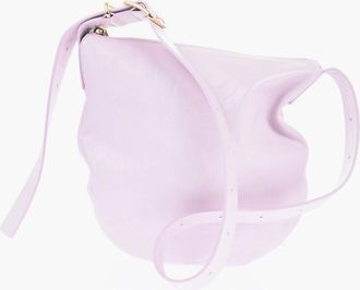 Jil Sander Leather Shoulder Bag SYRINGA with Zip Closure Jil Sander