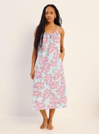 Lauren Ralph Lauren Womens Colourful paisley flowy nightgown