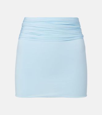 Wardrobe.NYC Ruched miniskirt