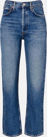 A Gold E 90s mid-rise straight jeans