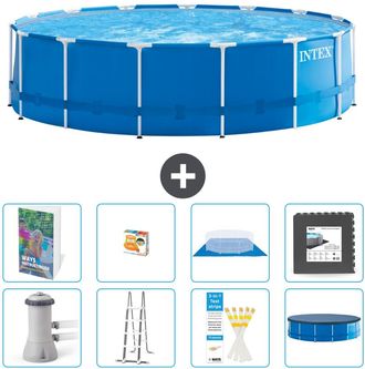 Intex Piscina Con Estructura Redonda - 457x122 Cm - 9-piezas S525