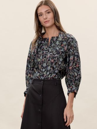 Rebecca Taylor Aurelia Stretch Linen Top