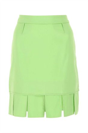 Bottega Veneta Pastelgroene Rekbare Viscose Miniskirt