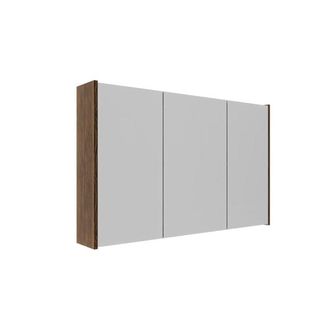 Saniclass Holz Frame Spiegelkast - 100x63x16cm - inclusief zijpanelen - Walnut pure