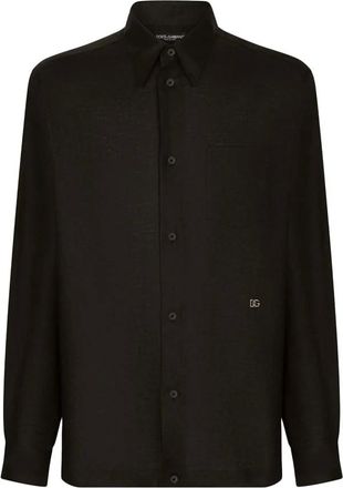 Dolce & Gabbana Heren, Overhemden, Zwart, Maat: 3XL Katoen