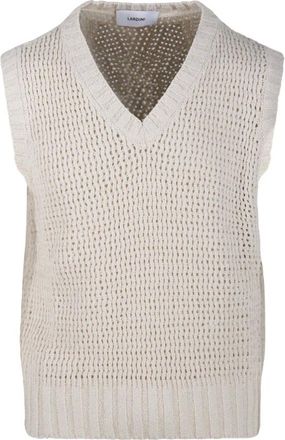 Lardini Sleeveless Jumpers, male, Beige, M, Nude & Neutrals Sleeveless Vest