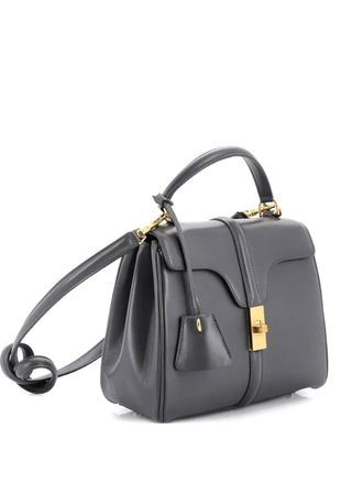 Celine 16 Top Handle Bag Smooth Calfskin Small satchel - Grey