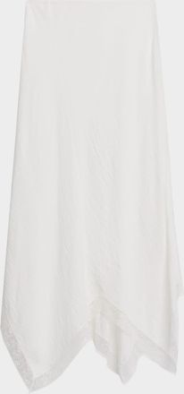 Sablyn Keri Paneled Bias-Cut Handkerchief Skirt