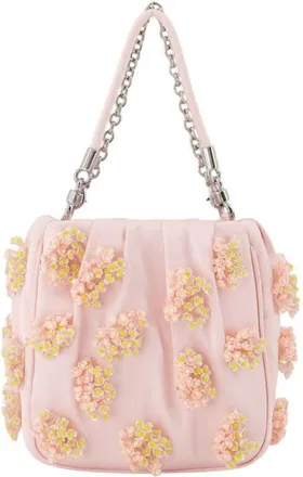 Self Portrait Self-Portrait Floral Beaded Shoulder Bag Pink