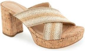 Kenneth Cole Reaction Reeva Slide Sandal in Natural Multi Raffia at Nordstrom Rack, Size 8.5