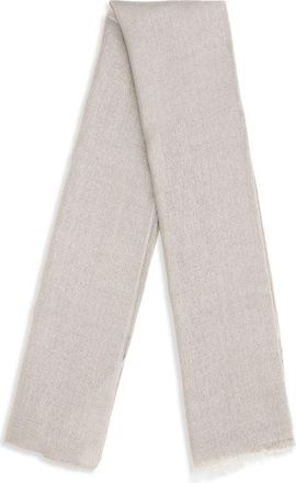 Brunello Cucinelli Womens Beige Cashmere Scarf