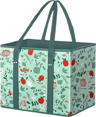 Generic Large Grocery Bags, Folding Shopping Bags, Nonwoven Storage Organizer with Handle, Canvas Tote for Beach Days, Food Bag with Eco Friendly Material, Gr