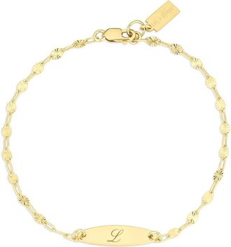 Set & Stones Banks Initial Bracelet in Gold /L at Nordstrom