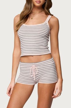 Edikted Lillian Stripe Camisole in Light-Pink at Nordstrom, Size X-Small