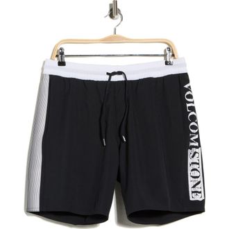 Volcom Jones Swim Trunks in Black at Nordstrom Rack, Size X-Large