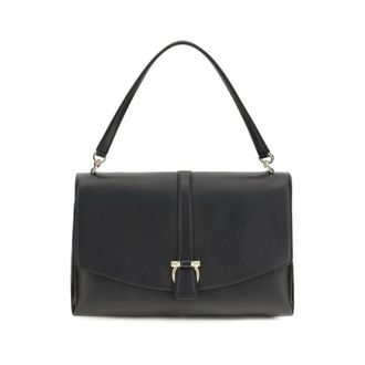 Ferragamo Bolso de Hombro Gancini Lock - Bags - Mujer - Negro - ONE SIZE