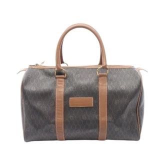 Dior Pre-owned Weekend Bags, female, Brown, Size: ONE SIZE Pre-owned Honeycomb Trotter PVC Coated Canvas Leather Boston Bag