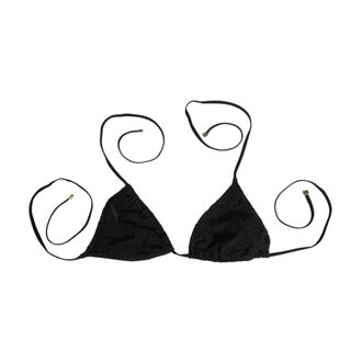 Dolce & Gabbana Bikinis, female, Black, Size: S Swimsuit Top Floral Print