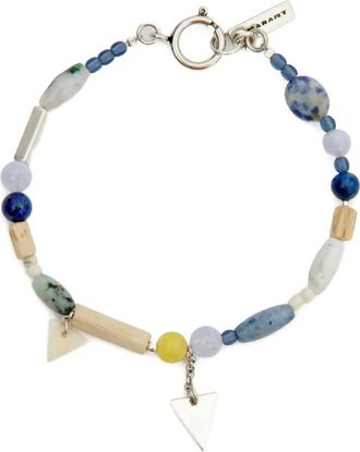 Isabel Marant Bracciale Yulian con perline - Blu