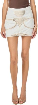 endless rose Crochet Miniskirt in Cream at Nordstrom, Size X-Small