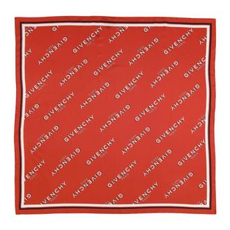 Givenchy Accessoires, Dames, Rood, ONE Size, Zijden Schaduw Sjaal