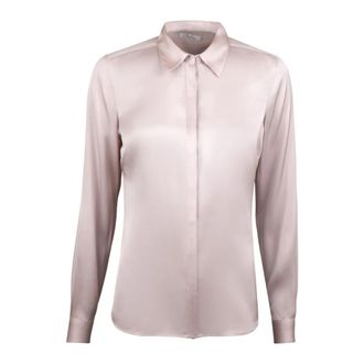 Stenstr&ouml;ms Susan Lichtroze Zijden Blouse - Dames - Overhemden - Roze - XL - Spandex - Overhemden