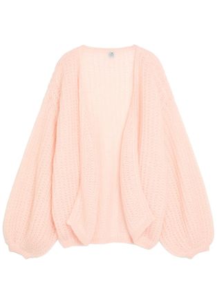 Toteme Puffed Mohair-blend Cardigan - Light Pink - M (UK12 / M)