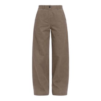 Nine In The Morning Wide Trousers, female, Green, Size: W26 Nancy Pants