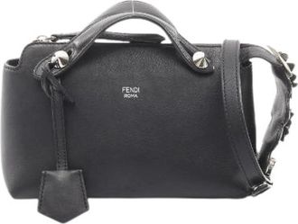 Fendi Pre-owned Mini Bags, female, Black, Size: ONE SIZE Pre-owned By The Way Leather Handbag