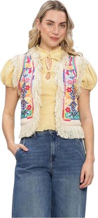 Antik Batik Dames, Jassen, Veelkleurig, Maat: S Denim