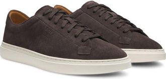 BOSS Kieran Low Top Sneaker in Dark Brown Suede at Nordstrom, Size 12Us
