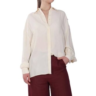 Liu Jo Dames, Blouses & Shirts, Beige, Maat: M Viscose