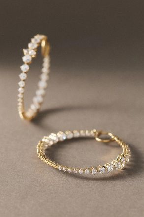 Nadri Leah Statement Hoop Earrings