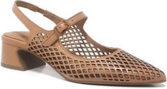 Gentle Souls Gladys Perf Slingback Pump in Camel Leather at Nordstrom, Size 8.5