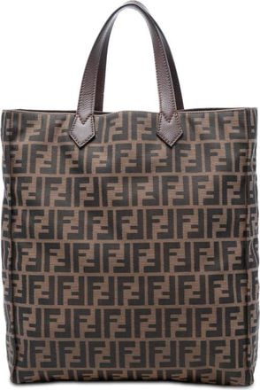 Fendi Pre-owned Fendi Zucca Canvas Vertical Shopping Tote Ladies 8BH263-Q0M 139-2305