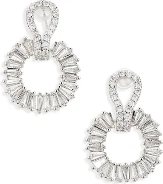Cara Crystal Drop Earrings in Silver/Crystal at Nordstrom Rack