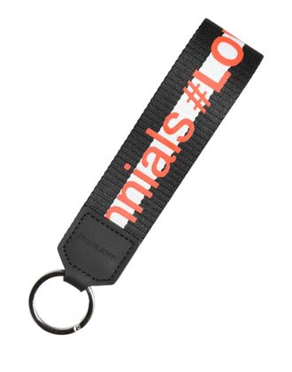 Dolce & Gabbana Logo-Embroidered Polyester Key Case - Black