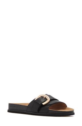 FRANKiE4 Monterey Platform Slide Sandal in Black at Nordstrom, Size 8.5