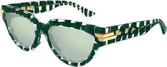 Bottega Veneta Green Cat Eye Ladies Sunglasses BV1035S 008 55