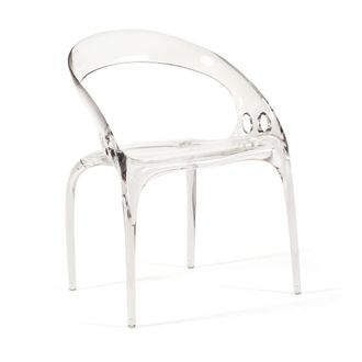 Siediti Fuori e Dentro Set de 2 sillas apilables en policarbonato transparente