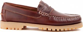 Purapiel Nautif 104921 Mens Leather Boat, brown, 10.5 UK