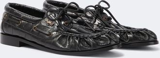 Saint Laurent Le Loafer leather boat shoes