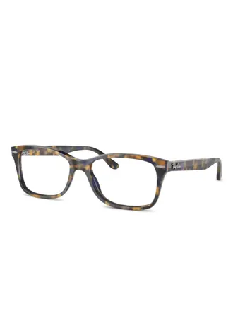 Ray-Ban square-frame glasses - unisex - Acetate - 55 - Blue