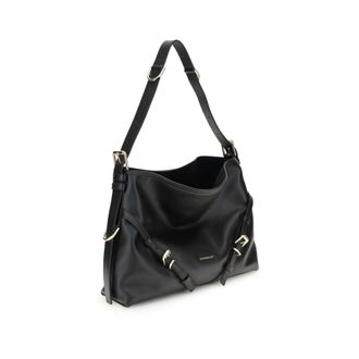 Givenchy Womens Voyou Shoulder Bag Black Calf Leather Bos
