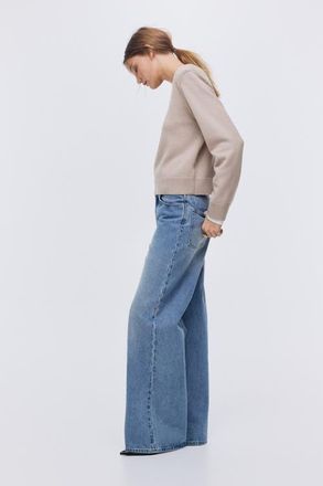 H&M Shoulder-pad Jumper in Light Taupe at Nordstrom, Size Xx-Small