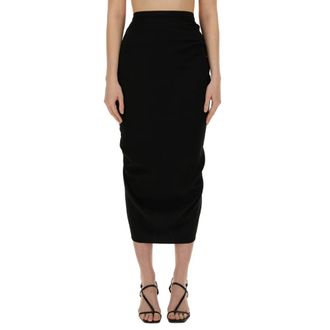 Dries Van Noten Midi Skirts, female, Black, Size: M Midi Skirts