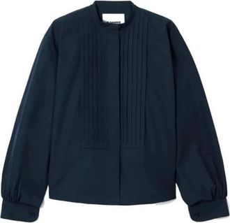 Jil Sander Casual Shirts - Dames - Overhemden - Blauw - 2XL - Overhemden