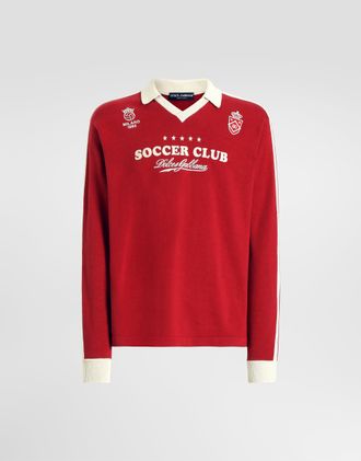 Dolce & Gabbana Cotton Polo Shirt - Man Sweaters And Cardigans Red 52