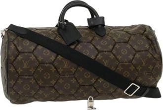 Louis Vuitton Pre-owned Monogram Macassar Neo Sporty Hexagon Boston Bag - - Pre-owned - Donna - Marrone - ONE SIZE